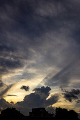 Fototapeta premium beatutiful sky and clouds at sunset