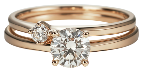 PNG An isolated two wedding diamond ring rings jewelry accessories.
