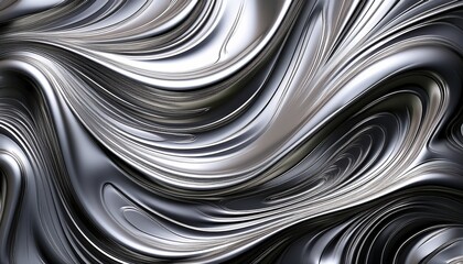 Liquid Metal Texture Creates A Seamless Silver Background