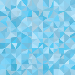 Blue seamless geometric vector pattern.