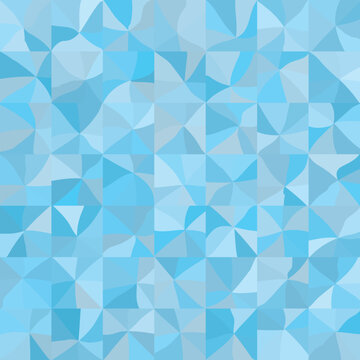 Blue seamless geometric vector pattern.