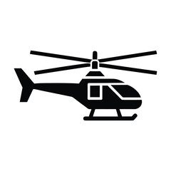 Vector icon of helicopter, modern and classic helicopter illustrations isolated on white background.
