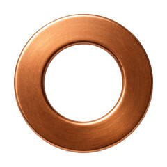 Obraz premium Copper flat washer for effective thermal management in electronics.