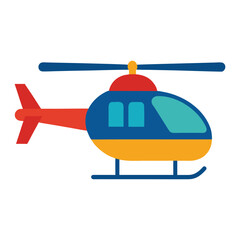 Vector icon of helicopter, modern and classic helicopter illustrations isolated on white background.
