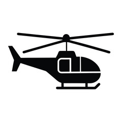 Vector icon of helicopter, modern and classic helicopter illustrations isolated on white background.
