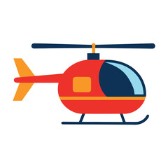 Vector icon of helicopter, modern and classic helicopter illustrations isolated on white background.
