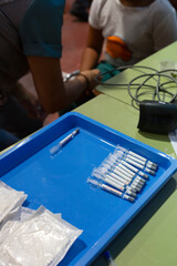 Flu vaccination campaign. Intranasal flu vaccine for school-aged children.
