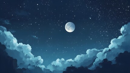 moon and stars