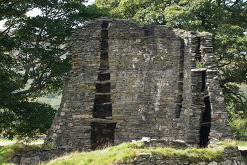 Dun Telve - ancient remains of an iron age broch, Gleann Beag, Glenelg, Kyle, Highland Scotland, UK