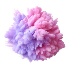 Fototapeta premium Colorful Powder Explosion with Pink and Purple Smoke Effect