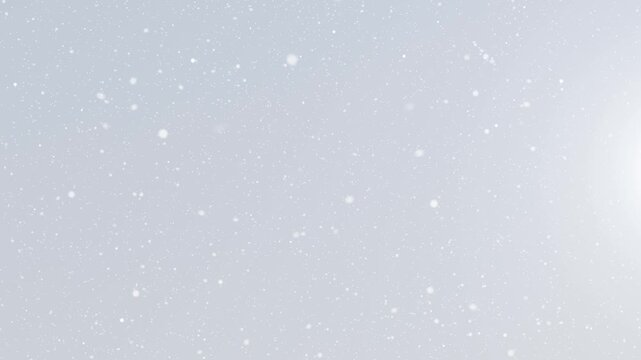 Snowflakes winter background. 4K seamless looping Christmas background	