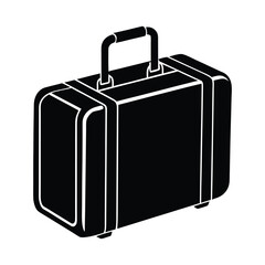 Vector illustration of travel suitcase, Travel bag, Travel trolley suitcase and Travel luggage vector design isolated on white background.
