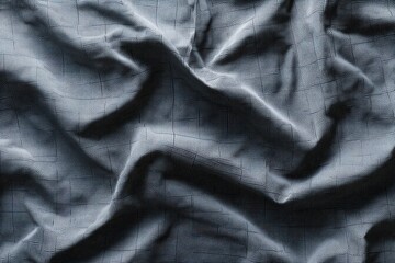 Ripstop nylon fabric texture with structured grid pattern – photorealistic minimal surface