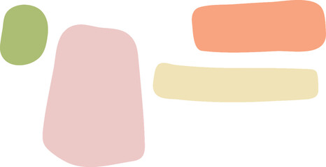 Hand Drawn Blob Shapes Set 1 OR Fluid Abstract Doodle Collection