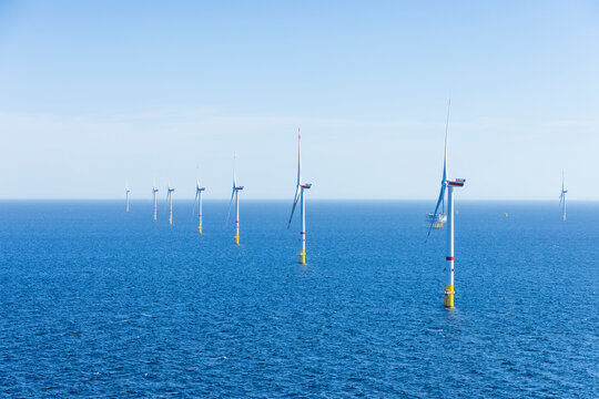 Wind farm in the Baltic Sea.