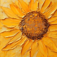 yellow flower on a red background