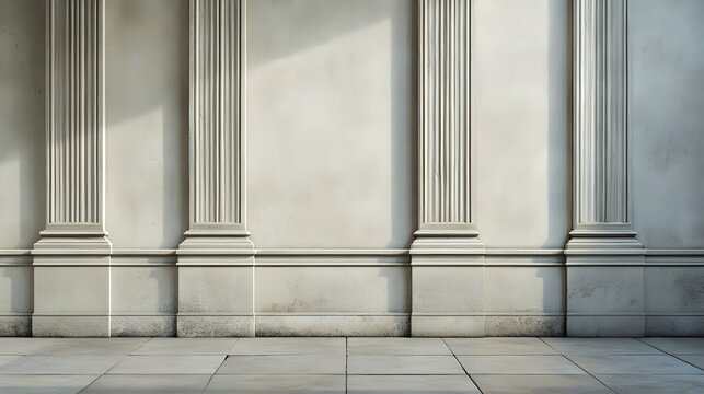 architectural detail of columns