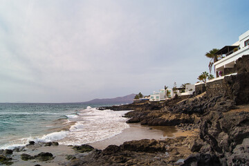 Volcanic Coast and White Villas Lanzarote © WildFrame