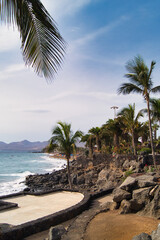Rocky Coast and Palm Beach Lanzarote © WildFrame