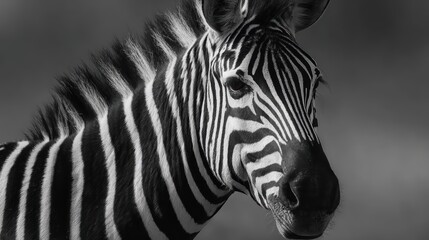 Fototapeta premium Striking Zebra Silhouette Amidst Mystical Night Sky A Captivating Stock Image for Marketing Campaigns, Inspiring Creativity and Evoking a Sense of Freedom.