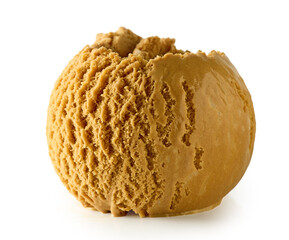 caramel flavor ice cream scoop