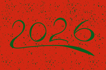 New year celebration 2026 illustration