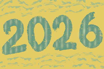 New year celebration 2026 illustration