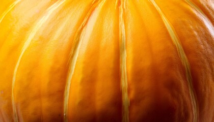 Close Up Of Yellow Pumpkin Peel