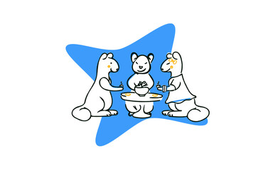 Flat Vector Illustration of Casual Hangout or Leisure or Socializing