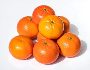 Pile of Fresh Tangerines - A Vibrant Citrus Fruit Display.