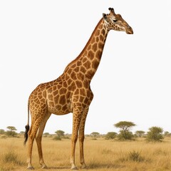 a giraffe in the grass