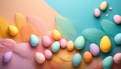 Cheerful Gentle And Colorful Pastel Abstract Background Easter Background