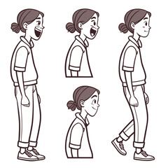 minimal line art people happy sad surprised.svg