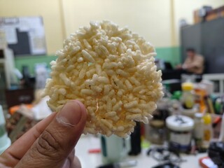 a typical Indonesian food from West Java called "Rengginang"