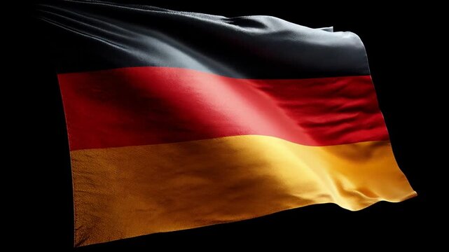 german flag waving in the wind germany deutschland