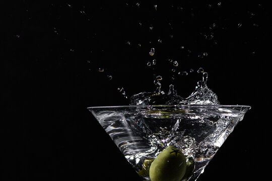 martini olive splash