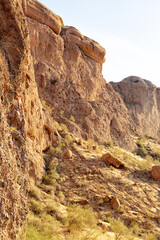 Rock formations on the Echo canyon walking trail, Phoenix