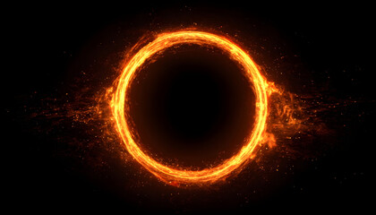 Fototapeta premium Ring of fire effect image