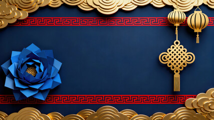 Chinese New Year Horse Theme background