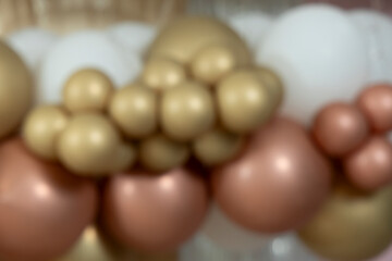 Blurred Photo Balloon Arrangement For Party Decoration