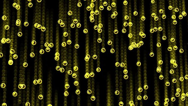 Cascading ROFL Emoji Matrix Loop