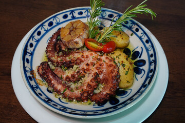 Prato com Polvo - Culinária - Cheff - Frutos do Mar