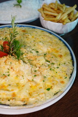 Prato de Bacalhau - Peixe Branco - Comida - Jantar - Almoço - Gostoso