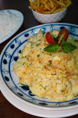 Prato de Bacalhau - Peixe Branco - Comida - Jantar - Almoço - Gostoso