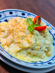 Prato de Bacalhau - Peixe Branco - Comida - Jantar - Almoço - Gostoso