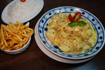 Prato de Bacalhau - Peixe Branco - Comida - Jantar - Almoço - Gostoso