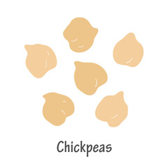 Hand Drawn Chickpeas Illustration