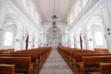 Beautiful Cathedral of Saint Anthony, located in the city of Diamantina, Minas Gerais, Brazil.