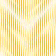 Yellow Lines Seamless Pattern. Vector Illustration of Abstract Striped Background. Minimalistic Texture..