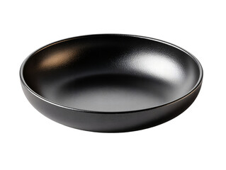 A textured, semi-gloss black ceramic serving bowl with a deep, dramatic look. Ideal for luxurious food presentation or modern kitchen product display.